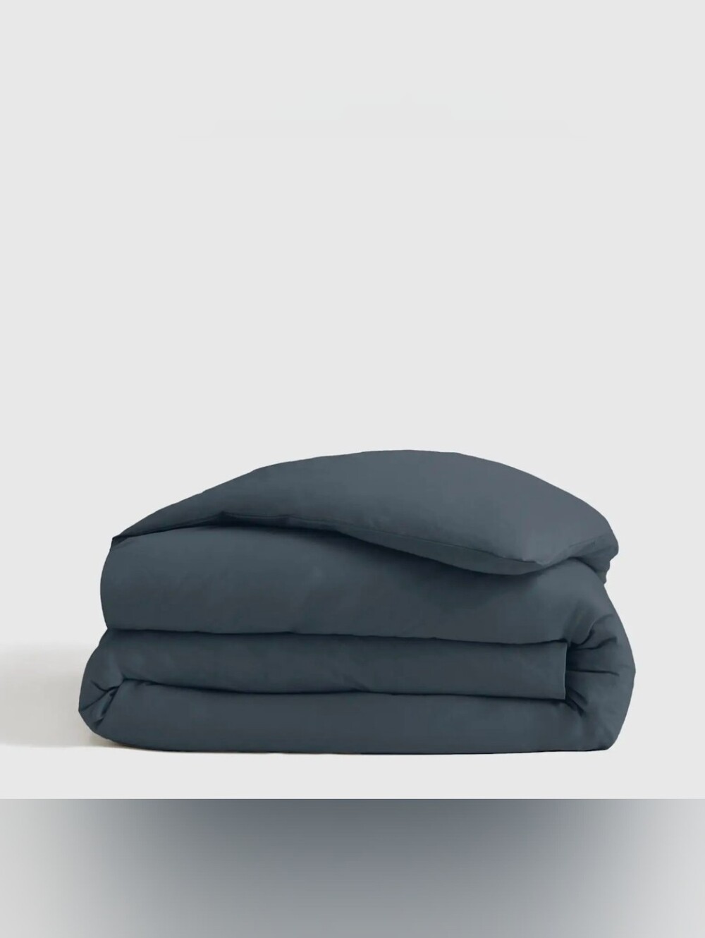 Quince Classic 100% Organic Percale Cotton Duvet Cover In Nightfall Full  Queen